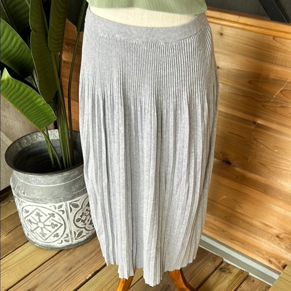 Elegant Michael Kors Gray Pleated Skirt size XS